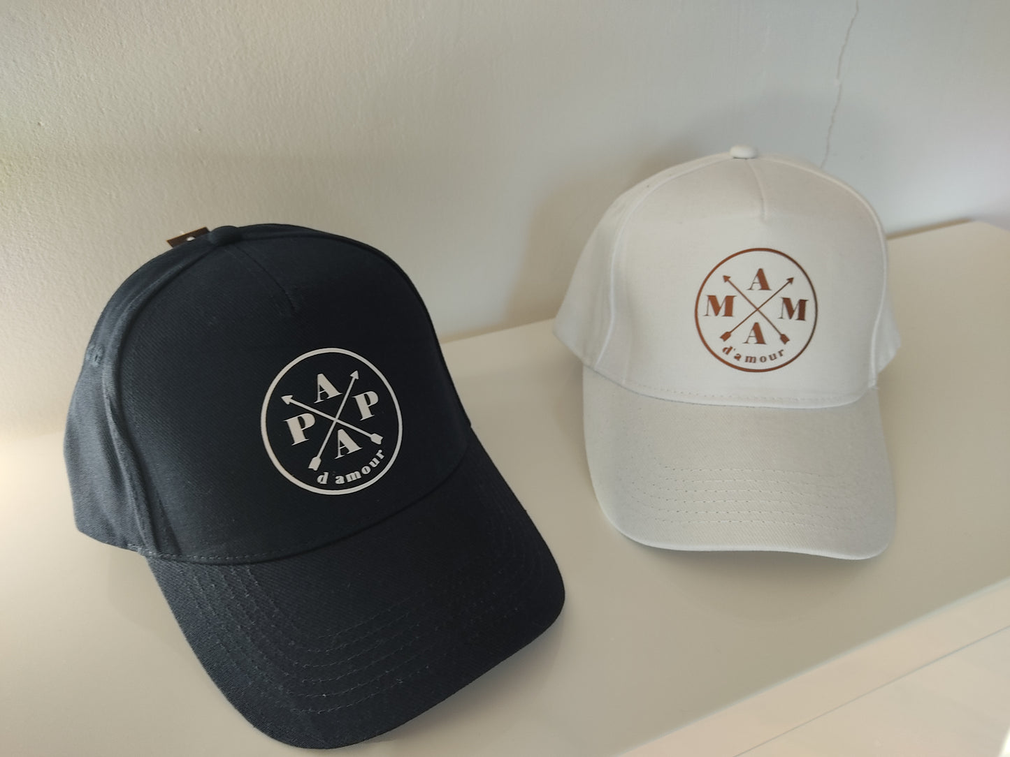 Casquette personnalisée, casquette mixte, casquette papa d'amour, papi , maman