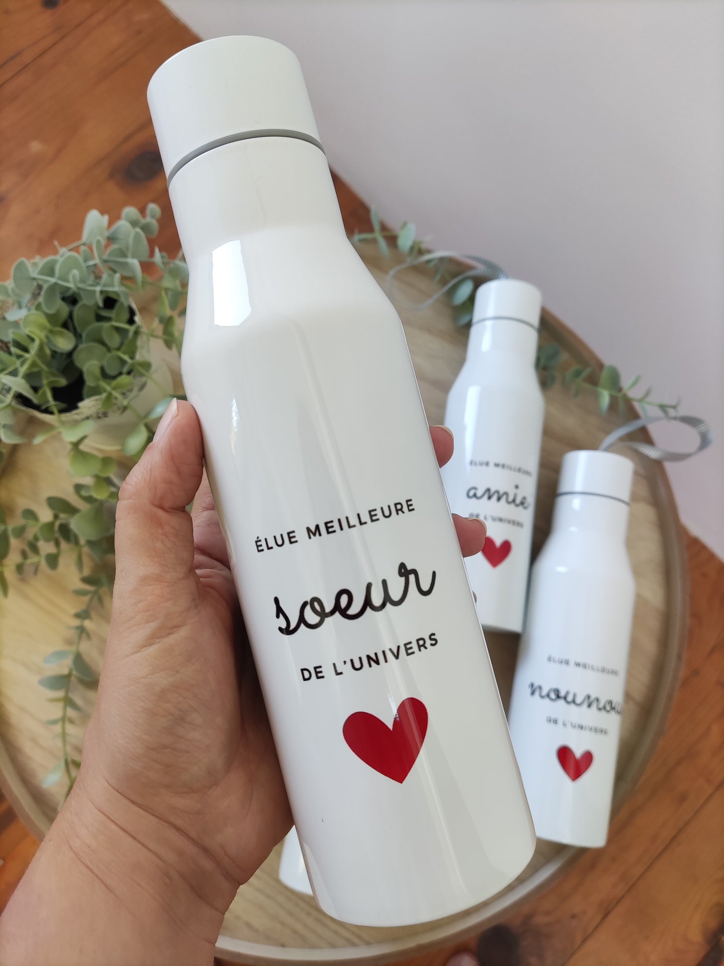 Gourde personnalisée - Meilleure maman mamie nounou sœur amie maitresse atsem