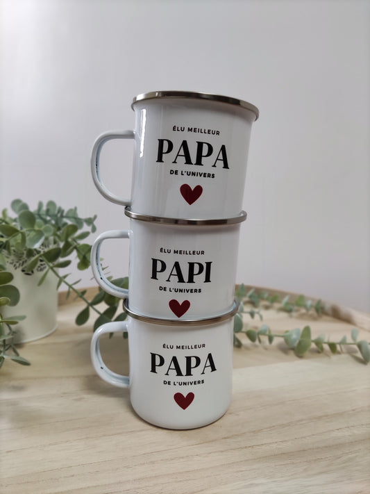 MUG personnalisé, tasse personnalisée, cœur , cadeau PAPA, cadeau Papi